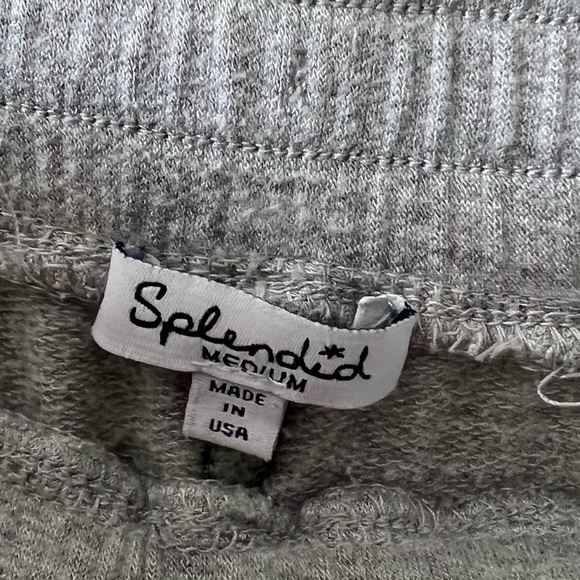 Splendid Joggers Sweatpants Pockets Heathered Gray B - Picture 3 of 16